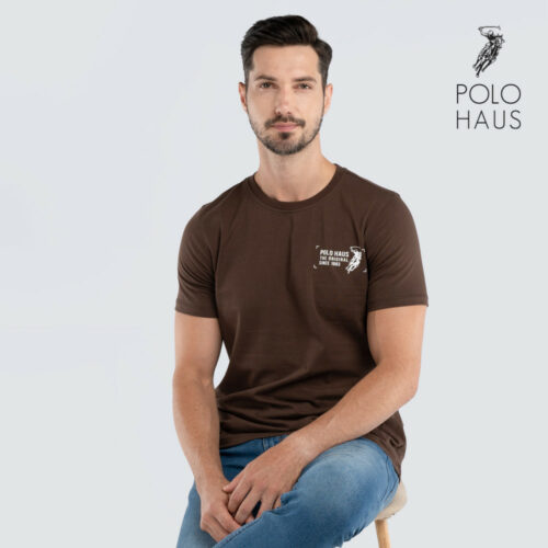Polo Haus - Men’s Signature Fit T-Shirt (dk brown)
