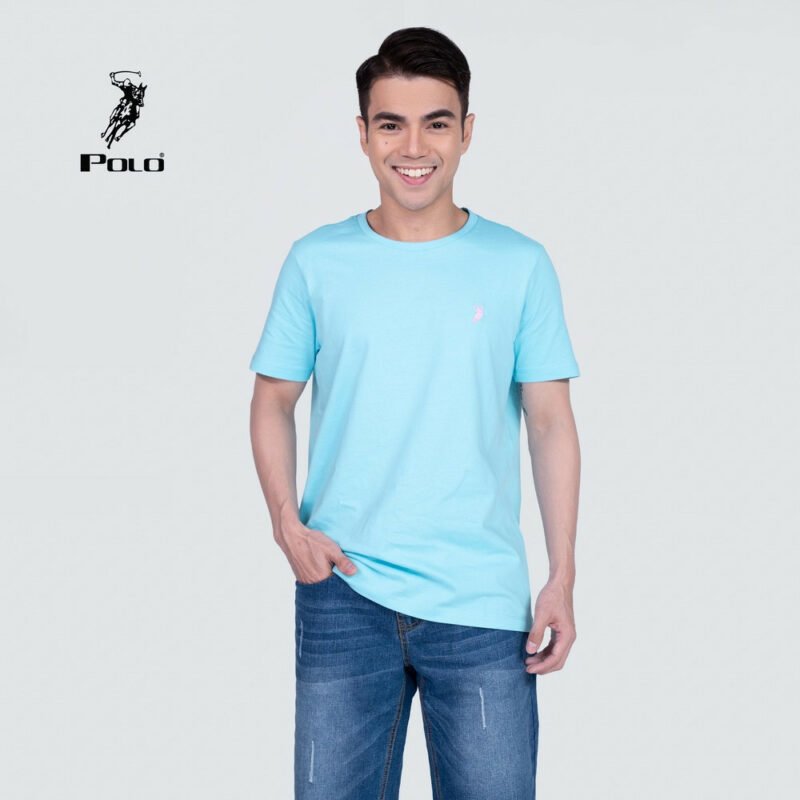Polo Haus - Men’s Regular Fit Basic T-Shirt (aqua sky)