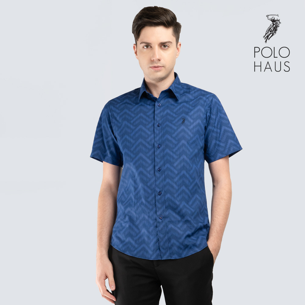Polo Haus – Men’s 100% Cotton Signature Fit Short Sleeve (blue)