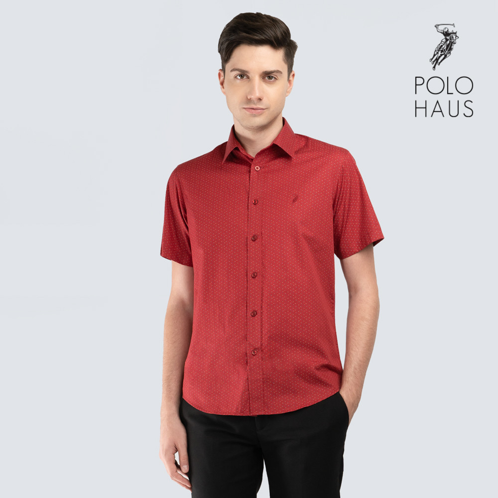 Polo Haus – Men’s 100% Cotton Signature Fit Short Sleeve (maroon)