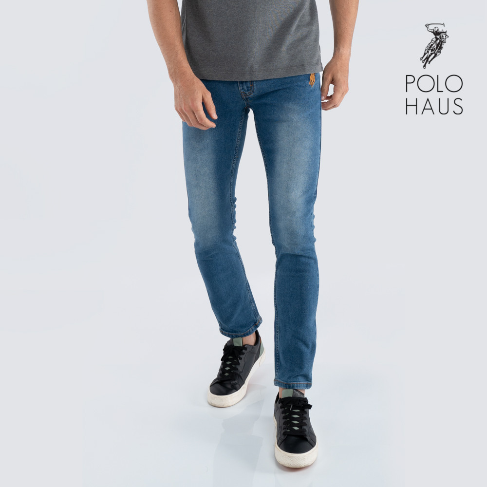 Polo Haus - Men’s Stretch Slim Fit Long Jeans (blue)