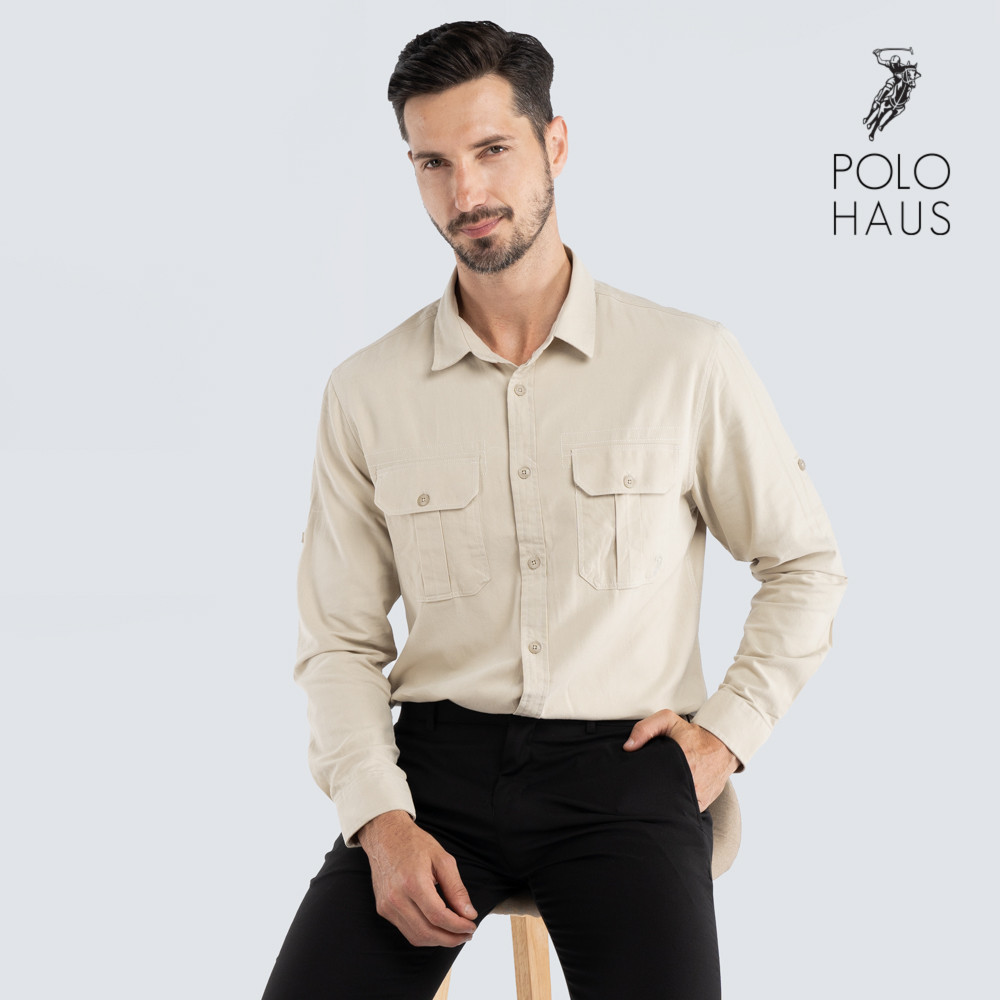 Polo Haus - Men’s Signature Fit Long Sleeve (sand)