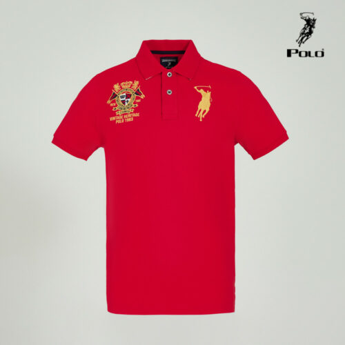 Polo Haus - Men’s Regular Fit Polo Tee (red)