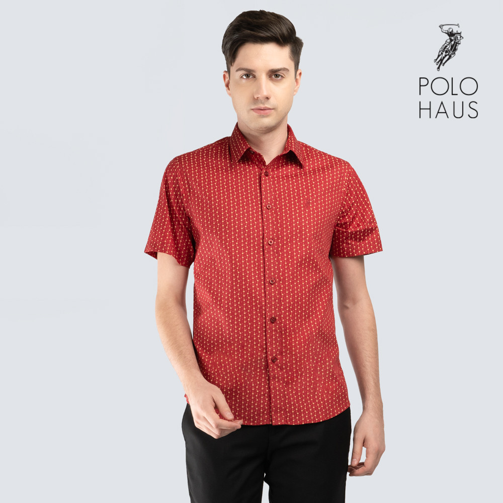 Polo Haus – Men’s 100% Cotton Signature Fit Short Sleeve (maroon)
