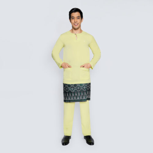 Polo Haus - Baju Johor Teluk Belanga Slim Fit (Yellow)