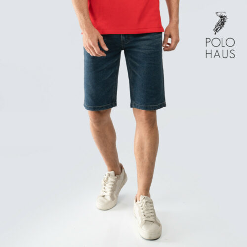 Polo Haus - Men’s Stretch Denim Shorts (dk blue)
